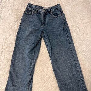 Garage Blue Straight Leg Jeans